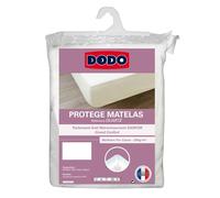 DODO - Protège-Matelas Absorbant Molleton Coton 140x190 cm - pour Lit 2 Personnes - Drap Housse, Anti-Rétrécissement - Double Face en 100% Coton - Lavable en Machine à 95°C