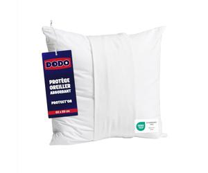DODO - Protège-Oreiller - Absorbant Protect'Or 60 x 60 cm | Molleton Gratté Double Face Ultra Doux 160g/m² - Carré - Portefeuille - Respirant - Lavable 40°C