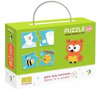 DoDo Puzzle Duo Où vivent les animaux 12x2 pièces