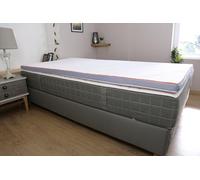 DODO - Surmatelas 160x200 cm - pour Lit 2 Personnes - Confort Équilibré - Mousse Mémoire de Forme Résiliente - 100% Polyester - Passepoil et Bande 3D Aérée - Housse Déhoussable et Lavable à 40°C