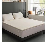 DODO - Surmatelas 3 cm - Memoryflex 140x190 cm - Mémoire de Forme Végétale | Soutien Morphologique & Confort Cocooning sur-mesure - Enveloppe Housse Stretch avec Zip Déhoussable - Blanc - Lavable 30°C