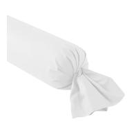 DODO - Taie de traversin 160cm - Studio - Blanc - 100% Coton | Uni Intemporel - Douceur & Légèreté - Respirant - Parement de 8 cm - Lavable 60°C