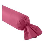 DODO - Taie de traversin 160cm - Studio - Fuchsia - 100% Coton | Uni Intemporel - Douceur & Légèreté - Respirant - Parement de 8 cm - Lavable 60°C