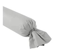 DODO - Taie de traversin 160cm - Studio - Gris Perle - 100% Coton | Uni Intemporel - Douceur & Légèreté - Respirant - Parement de 8 cm - Lavable 60°C