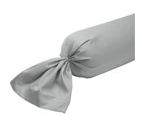 DODO - Taie de traversin - Harmonie - Gris - 100% Satin de Coton | Toucher Doux & Soyeux - Élégance Intemporelle - Parement 5 cm - Lavable 60°C