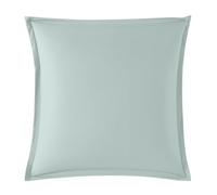 DODO - Taie d'oreiller 60x60cm - Influence - Glacier - Percale de Coton | Toucher Lisse & Doux - Élégance Intemporelle - Extra Easy Care - Volant plat 2,5 cm - Lavable 60°C