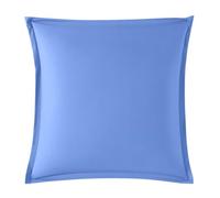 DODO - Taie d'oreiller 60x60cm - Influence - Lazuli - Percale de Coton - Toucher Lisse & Doux - Élégance Intemporelle - Finition Volant Plat 2,5 cm - Extra Easy Care - Lavable 60°C