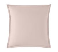 DODO - Taie d'oreiller 65x65cm - Influence - Litchi - Percale de Coton | Toucher Lisse & Doux - Élégance Intemporelle - Extra Easy Care - Volant plat 2,5 cm - Lavable 60°C