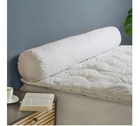 DODO - Traversin Extra Volume Ferme 140 cm - Percale 100% Coton - Garnissage Synthétique Polyester Fibre Creuse Siliconée - Soutien Ferme - Lavable en Machine à 40°C