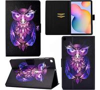 DodoBuy Coque pour Lenovo Tab M10 HD 10,1" Tablet, PU Cuir Flip Smart Cover Housse Étui Case Mince Wallet Supporter avec Carte de Crédit Fentes Fermoir Magnétique - Violet Hibou