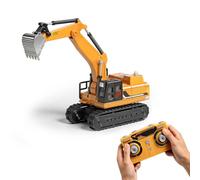 Dodoore Pelleteuse télécommandée 2,4 GHz à l'échelle 1:64 avec lumières LED