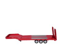 Dodoore Remorque RC à l'échelle 1:18, compatible avec le tracteur de selle télécommandé 1501 avec cadre de support de levage et rabat de chargement abaissable pour un transport et une présentation