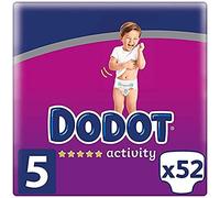 DODOT Activity Couche pour Bébé 52-Pièces, Taille 5