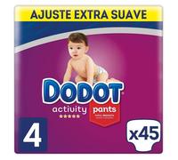 Dodot Activity Pants pañal-braguita taille 4, Facile à Changer avec canaux d`air, 45 couches, 9 15 kg -