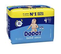 Dodot Bébé - Couches Taille 4, 9 kg-14 kg qui garantissent jusqu'à 12 heures au sec