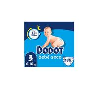 Dodot Bebé Seco - Couches Taille 3 (6-10 kg) - Pack de 186 couches