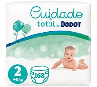 Dodot Couches pour bébé - Taille 2 (4-8 kg), 168 couches - Doux - Protection de la peau de Dodot avec ingrédients d'origine végétale