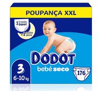 Dodot Lot de 176 couches pour bébés secs Taille 3 6-10 kg