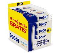 Dodot Sensitive Lingettes pour bébé 15 paquets de 54 unités, 810 lingettes