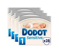 Dodot Sensitive Lot de 112 couches pour nouveaux-nés de 2 à 5 kg Taille 1