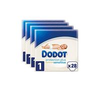 Dodot Sensitive Lot de 4 paquets de 30 couches Taille 1 (2 à 5 kilos)