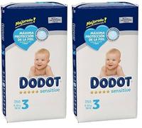 Dodot Sensitive T3 Pañales 6-10 Kg 56 Uds (Lot de 2)
