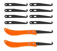 DODUOS 2 Pièce Grattoir a Dejointer Carrelage, Gratte Joint Carrelage Comporte 8 Lames Kit de Grattoir à Coulis pour Carrelages pour Nettoyer les Joints en Silicone et les Joints Carrelés