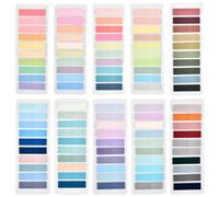 DODUOS 2000 Pièces Postite pour Livre Marque Page Adhesif, 10 Styles Post it Marque Page, Marque Page Autocollant Post It Transparent Livre pour Étiquettes Onglets Séparateur Guides D'index