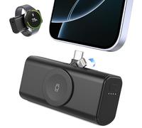 doeboe Batterie externe 3 en 1 pour Samsung, mini banque d'alimentation USB-C, compatible avec Samsung S25 Ultra/S25/24/S23, iPhone 16 Pro/15/14/13, Galaxy Watch 7/6/5 Pro