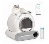 DOEL 2026 Bac à litière intelligent automatique amélioré, Bac à litière autonettoyant pour chat grande capacité 65L, Contrôle par application, Wi-Fi 2.4G uniquement, Neutralisation des odeurs par BLAN