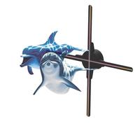 DOEL Ventilateur d'affichage publicitaire hologramme 3D 52,1 cm, WiFi, haut-parleur Bluetooth, ventilateur hologramme ajouté avec perles LED 576 haute résolution 1600 x 576