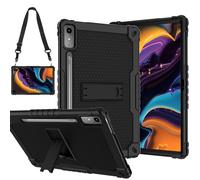 Doemoil Case for Lenovo Tab P12 12.7 inches Tablet Case,Heavy-Duty Drop-Proof Shockproof Hybrid Kids Protective Case for Lenovo Tab P12/Xiaoxin Pad Pro 12.7" Tablet Case TB370FU/TB371FC (Black/Black)