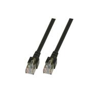 Dönges Câble patch Cat 5e 2 x RJ45 F/UTP, 2 m, noir (câble de communication de données, câble réseau sftp, câble Ethernet blindé utp, câble de données Cat5, Cat6, Cat5, Cat6)