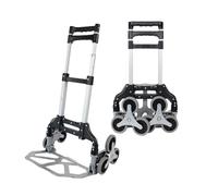 Dönges Chariot d'escalier robuste avec charge maximale de 75 kg | Diable pliable avec corde d'extension pour un maintien sûr | Transport facile sur les escaliers et les surfaces inégales | Aide au