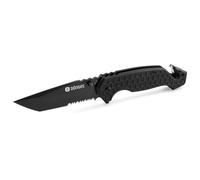 Dönges Couteau de sauvetage à roulement à billes - Couteau de pompier avec coupe-ceinture et brise-vitre - Couteau de secours avec clip de ceinture - Idéal pour l'extérieur, les urgences, les