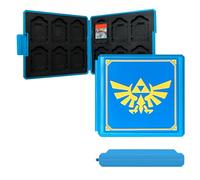 doepeBAE Étui Cartes de Jeu Switch - Boîte de Rangement 12 Emplacements pour Cartes de Jeu et microSD - Coque Rigide Imperméable et Compacte - Accessoire Portable pour Console (A04)