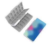 doepeBAE Rangement Switch Jeux, Boite Jeux Switch Rangement, Boite Rangement Jeux Switch, Doublure en Silicone, avec 48 Emplacements pour Cartes de Jeu et 48 Emplacements pour Cartes Micro SD (48J)