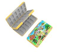 doepeBAE Rangement Switch Jeux, Boite Jeux Switch Rangement, Boite Rangement Jeux Switch, Doublure en Silicone, avec 48 Emplacements pour Cartes de Jeu et 48 Emplacements pour Cartes Micro SD (48L)