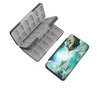 doepeBAE Rangement Switch Jeux, Boite Jeux Switch Rangement, Boite Rangement Jeux Switch, Doublure en Silicone, avec 48 Emplacements pour Cartes de Jeu et 48 Emplacements pour Cartes Micro SD (48F)