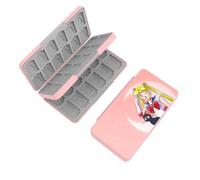 doepeBAE Rangement Switch Jeux, Boite Jeux Switch Rangement, Boite Rangement Jeux Switch, Doublure en Silicone, avec 48 Emplacements pour Cartes de Jeu et 48 Emplacements pour Cartes Micro SD (48M)