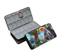 doepeBAE Rangement Switch Jeux, Boite Jeux Switch Rangement, Boite Rangement Jeux Switch, Doublure en Silicone, avec 48 Emplacements pour Cartes de Jeu et 48 Emplacements pour Cartes Micro SD (48G)