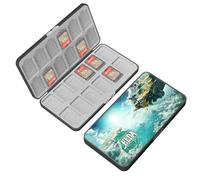doepeBAE Rangement Switch Jeux, Boite Jeux Switch Rangement, Boite Rangement Jeux Switch, Doublure en Silicone, avec 24 Emplacements pour Cartes de Jeu et 24 Emplacements pour Cartes Micro SD (24F)