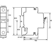 DOEPKE&CO. Disjoncteur de protection de circuit B 6A 1p 230V 10kA 1TE UC