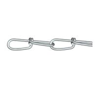 dörner + helmer 156147 Chaîne nouée argent acier étamé par galvanisation 30 m Epaisseur du maillon 1.6 mm