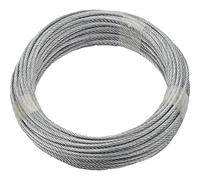Dörner + Helmer 190381 Câble métallique en acier galvanisé, 20 m (diamètre 3 mm, charge maximale 105 kg, corde de fixation, corde de tension)