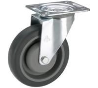 Dörner & Helmer Roulette pivotante 397 518,3 °C plaque TPE roulement à billes 100 mm 150 kg