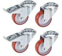 dörner + helmer 450546 Roulette pivotante Diamètre de la roue: 80 mm Capacité de charge (max.): 300 kg 4 pc(s)