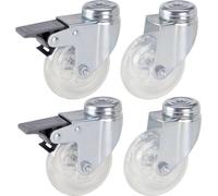 dörner + helmer 4506551 Roulette pivotante avec blocage Diamètre de la roue: 75 mm Capacité de charge (max.): 50 kg 4 pc(s)