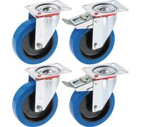 dörner + helmer 450677 Roulette pivotante Diamètre de la roue: 125 mm Capacité de charge (max.): 200 kg 4 pc(s)
