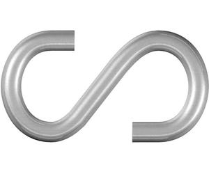 dörner + helmer 4810064 Crochet en S 24 mm En acier galvanisé, zingué 20 pc(s)